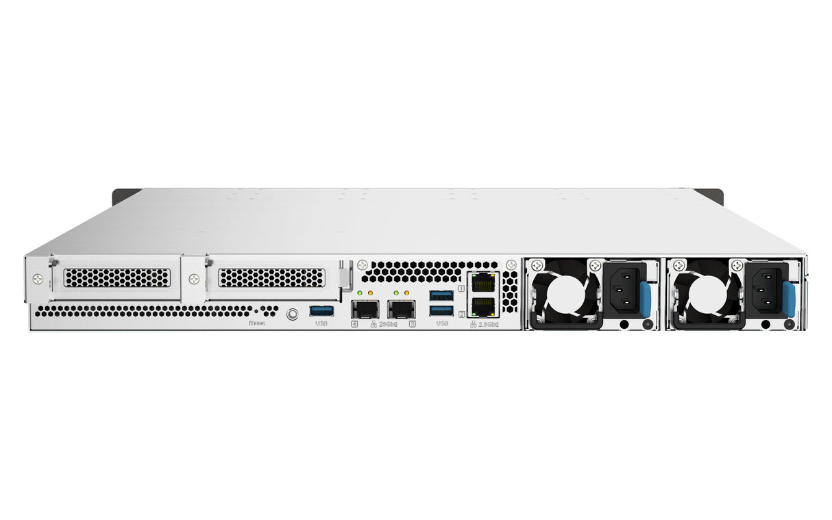 QNAP TS-h1090FU NAS Rack (1U) EPYC 7232P 64 GB DDR4 0 TB QuTS hero Black, Grey