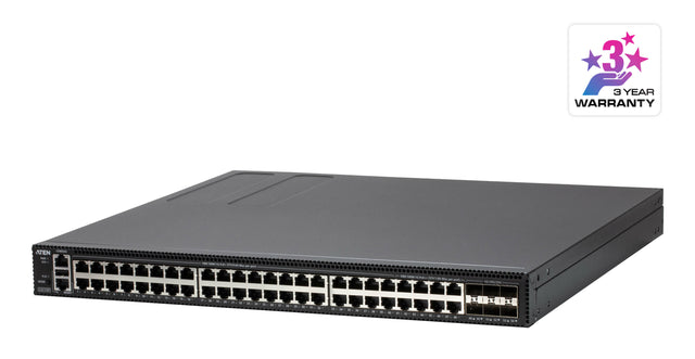ATEN ES0154P network switch Managed L2+ Gigabit Ethernet (10/100/1000) Power over Ethernet (PoE) Black