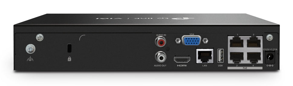 TP-Link KIT 4 VIDEOCAMERE VIGI NK4P-T4425-2T Turret 4MP Full-Color IPC e NVR 4 Canali PoE+ video surveillance kit Wired 4 channels