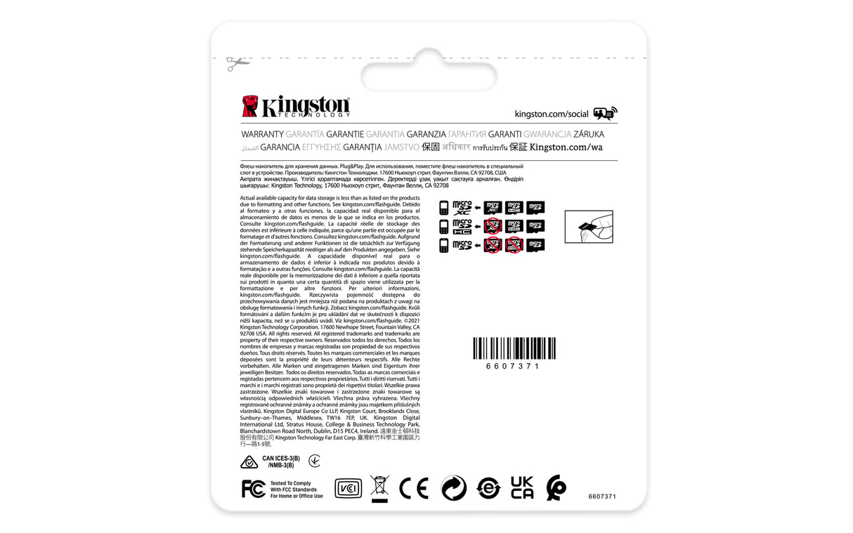 Kingston Technology 16GB microSDHC Industrial C10 A1 pSLC Card + SD Adapter