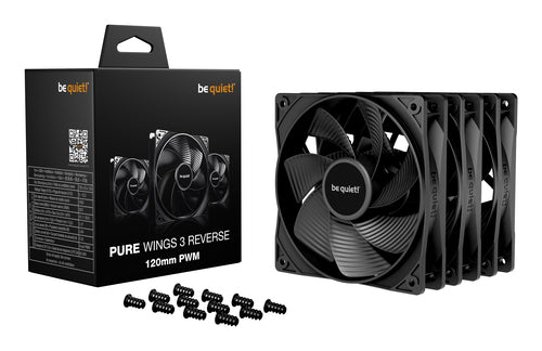 be quiet! Pure Wings 3 120mm | PWM Reverse Triple-Pack Computer case Fan 12 cm Black 3 pc(s)