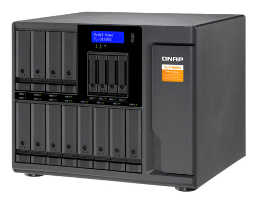 QNAP TL-D1600S storage drive enclosure HDD/SSD enclosure Black, Grey 2.5/3.5"