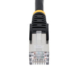 StarTech.com 100ft Black CAT6a Ethernet Cable, Snagless RJ45, 10GbE, 100W PoE++, S/FTP, LSZH, 27AWG Pure Bare Copper Wire, 500MHz, Shielded Network Patch Cord w/Strain Reliefs, Individually Tested/ETL Verified
