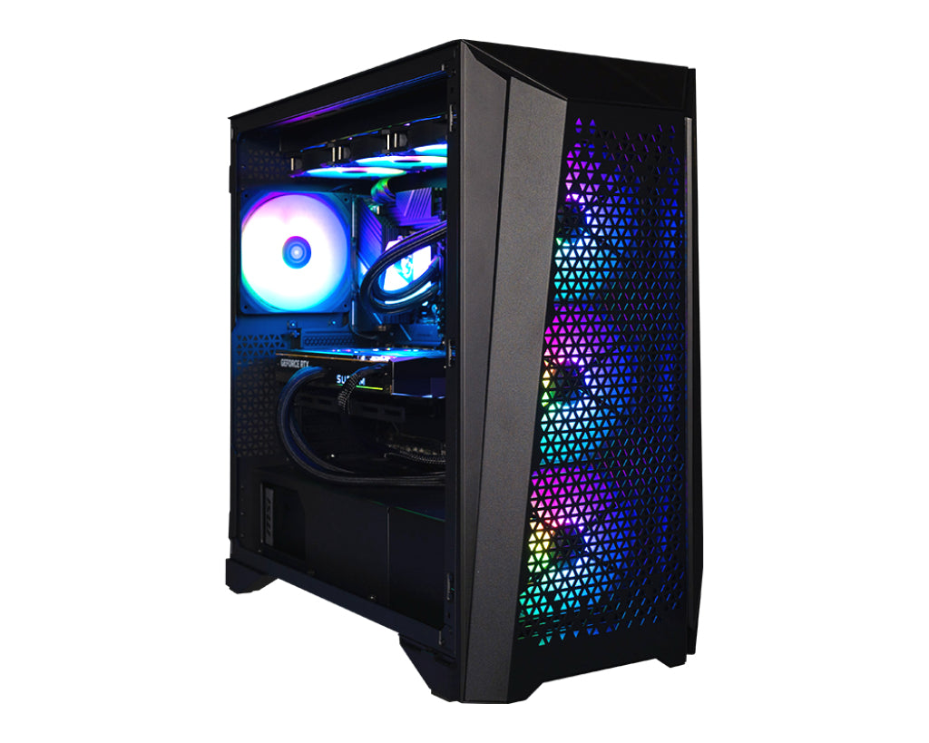 MSI Infinite RS 13NUI-419US Intel® Core™ i7 i7-13700KF 32 GB DDR5-SDRAM 2 TB SSD NVIDIA GeForce RTX 4090 Windows 11 Pro Desktop PC Black