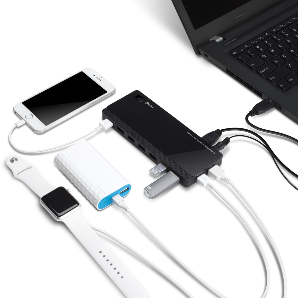 TP-Link UH720 USB 3.2 Gen 1 (3.1 Gen 1) Micro-B 5000 Mbit/s Black