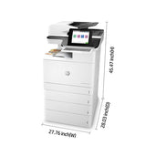 HP Color LaserJet Enterprise Flow LaserJet Enterprise Flow M776z Wireless Multifunction Color Printer, Copier, Scanner; Duplex