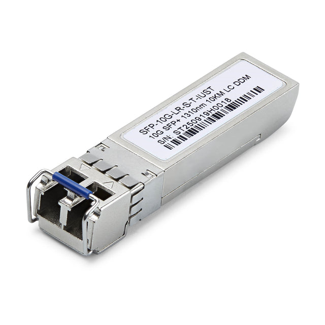 StarTech.com Uncoded SFP+ Module, Industrial Temperature Range, 10Gbps, Single Mode Fiber (SMF), 10km [6.2mi], LC Transceiver, 1310nm
