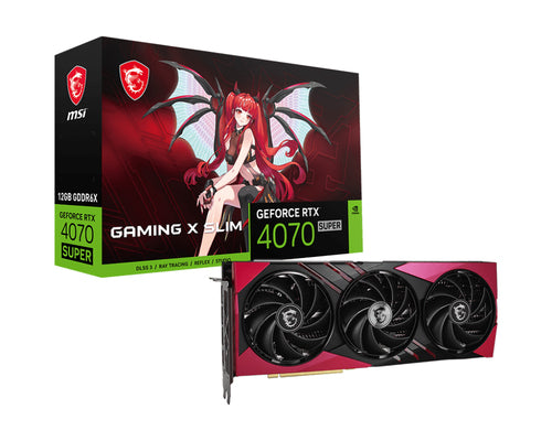 MSI GAMING GeForce RTX 4070 SUPER 12G X SLIM MLG NVIDIA 12 GB GDDR6X