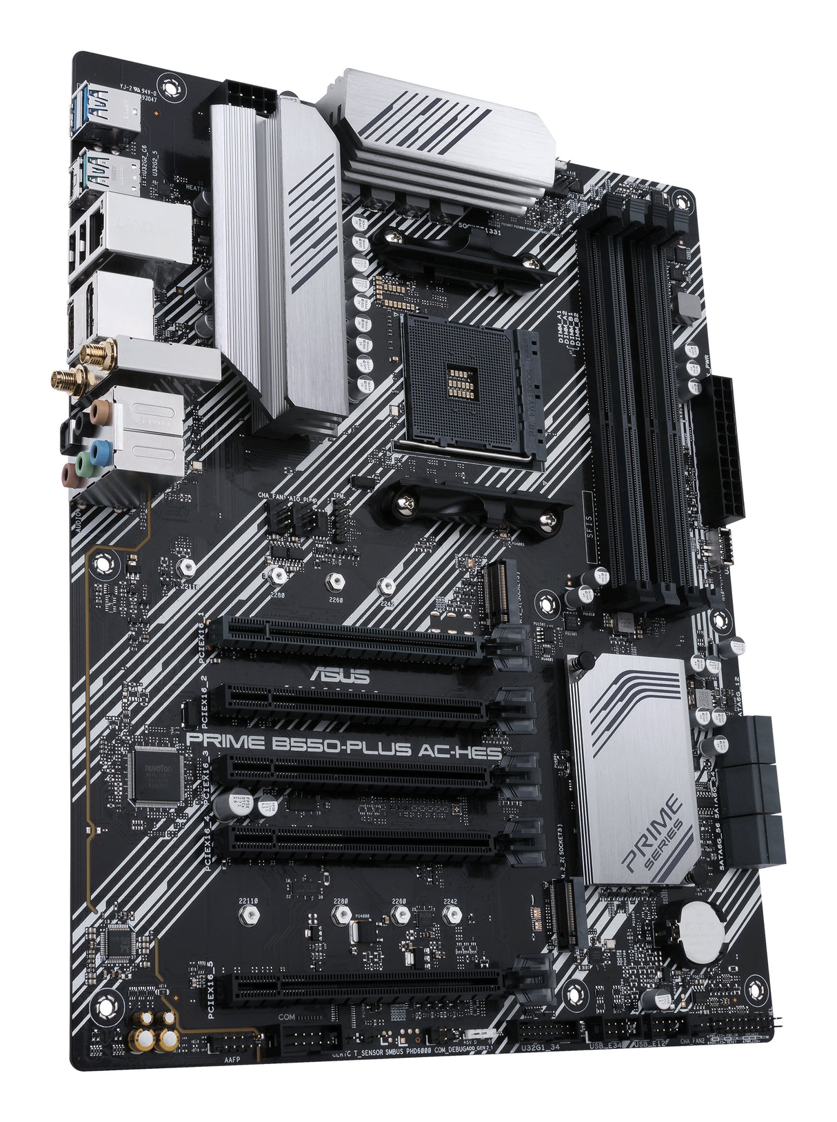 ASUS PRIME B550-PLUS AC-HES motherboard AMD B550 Socket AM4 ATX