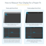 StarTech.com 17.3-inch 16:9 Laptop Privacy Filter, Anti-Glare Privacy Screen w/51% Blue Light Reduction, Notebook Screen Protector w/ +/- 30 Degrees Viewing Angle, Matte/Glossy