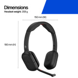 HP Poly Focus 625 Stereo Bluetooth Headset