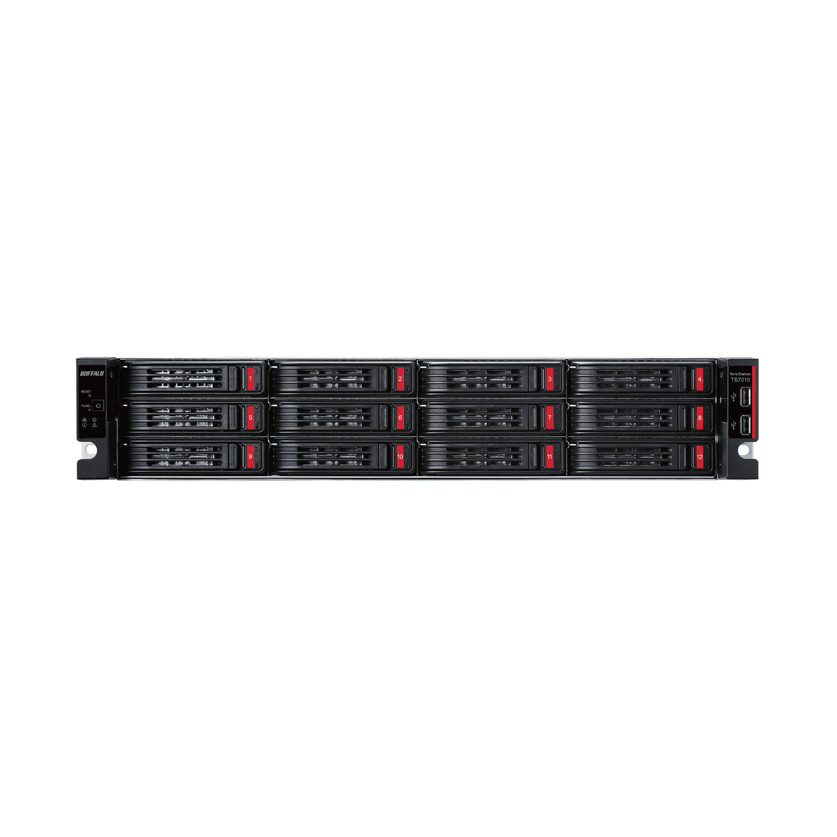 Buffalo TeraStation TS71210 NAS Rack (2U) Intel® Xeon® 16 GB DDR4 48 TB HDD Black, Grey