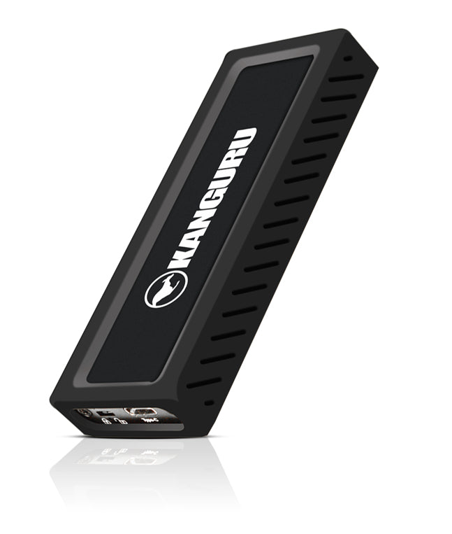 iStorage Kanguru UltraLock Superspeed+ USB-C M.2 NVMe External SSD 1 TB| Secure Portable Solid State Drive |Physical Write Protect Switch| Secure Firmware| TAA Compliant