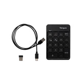 Targus EcoSmart numeric keypad Universal Bluetooth/USB/RF Wireless Black