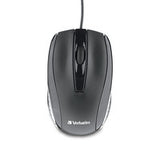 Verbatim Corded Notebook Optical Mouse – Black