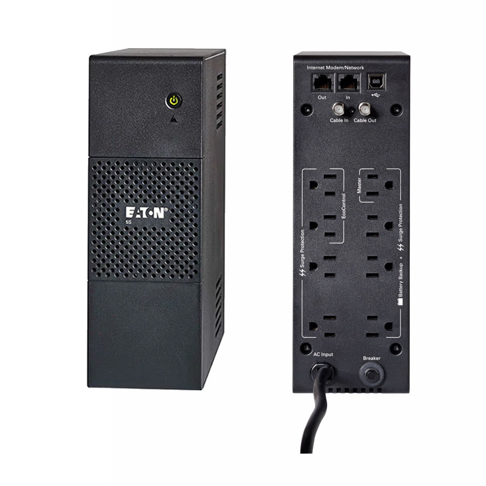 Eaton 5S  700VA 420W, 5-15P input, Outputs: (8) 5-15R