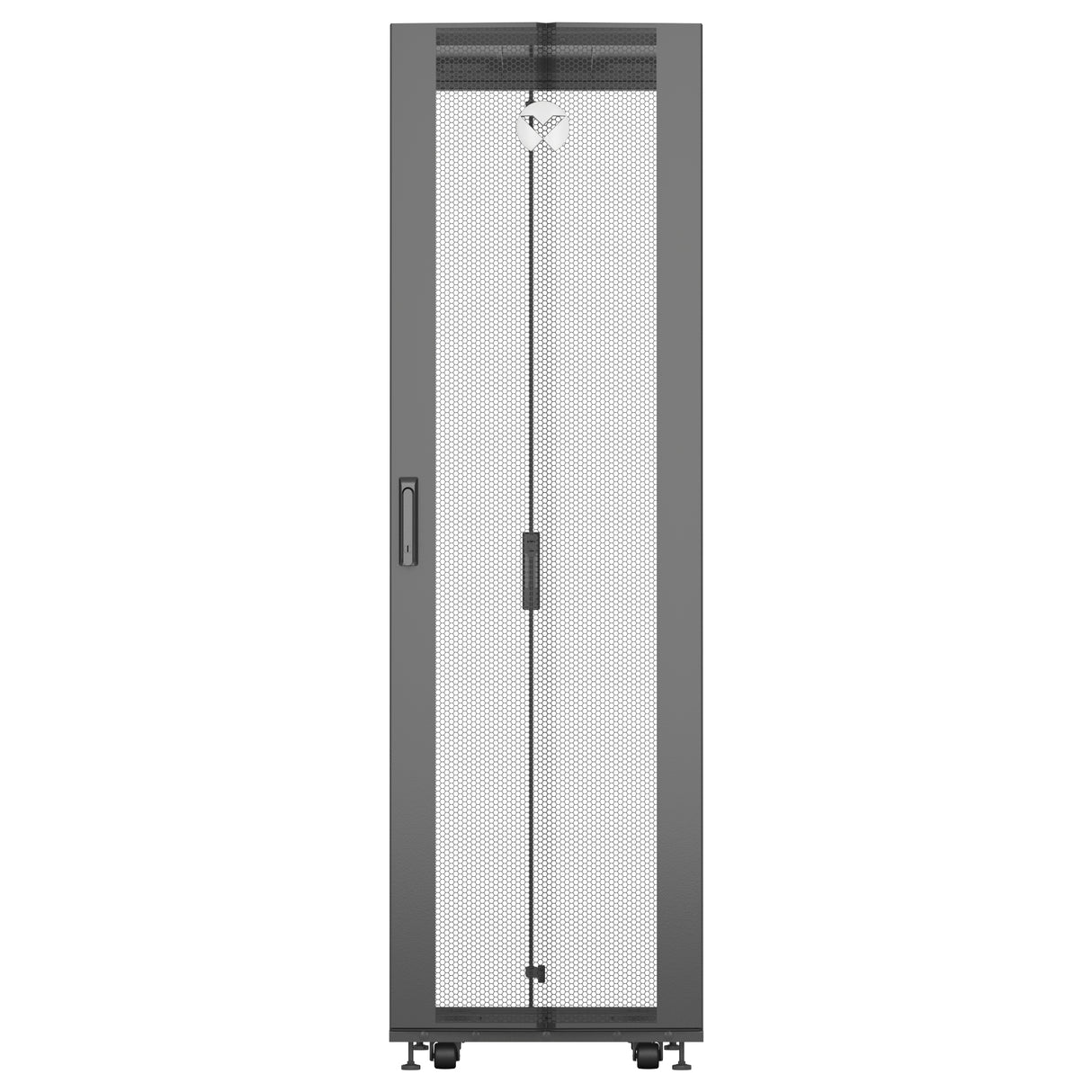 Vertiv VR3107 rack cabinet 48U Freestanding rack Black, Transparent