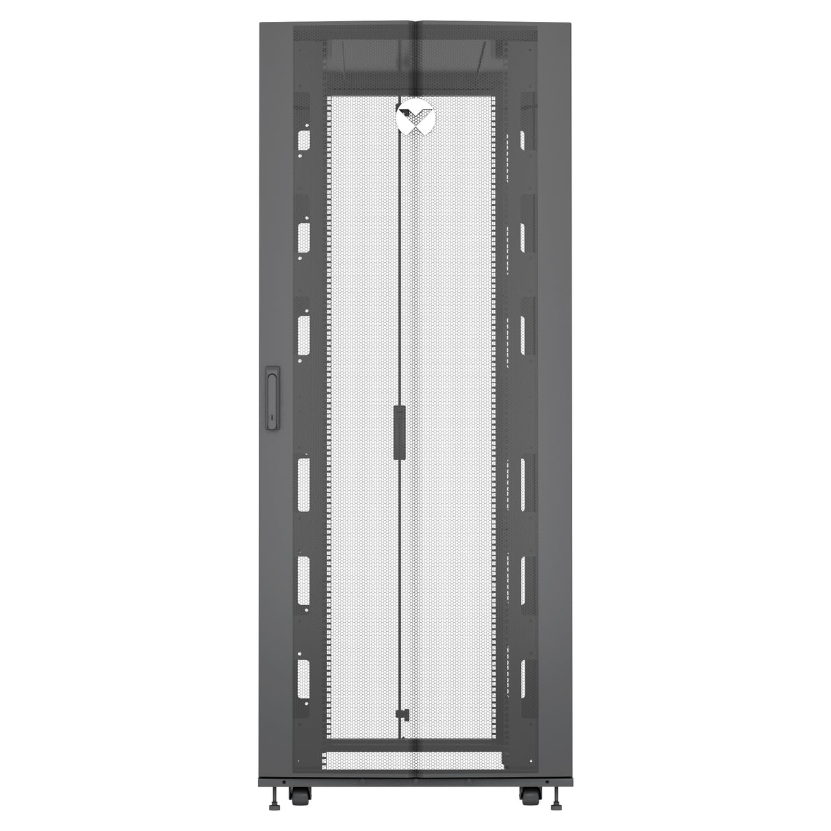 Vertiv VR3150 rack cabinet 42U Freestanding rack Black, Transparent