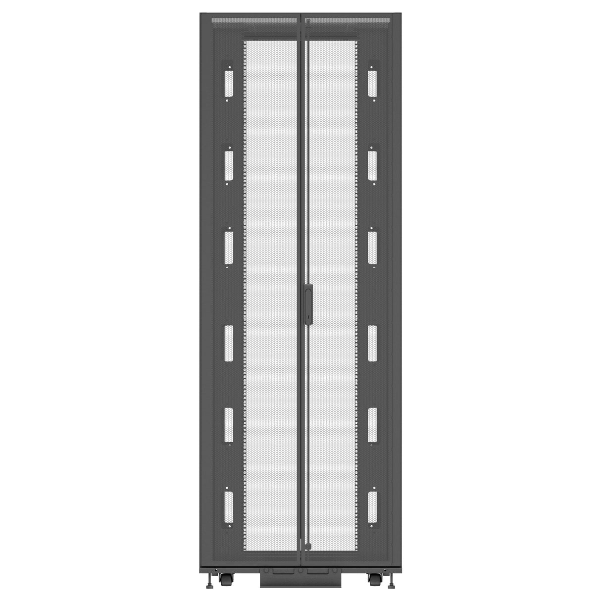 Vertiv VR3157 rack cabinet 48U Freestanding rack Black, Transparent
