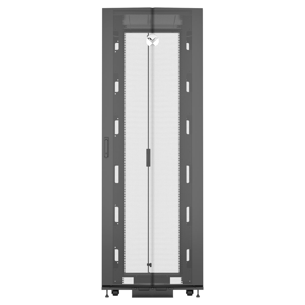 Vertiv VR3157 rack cabinet 48U Freestanding rack Black, Transparent