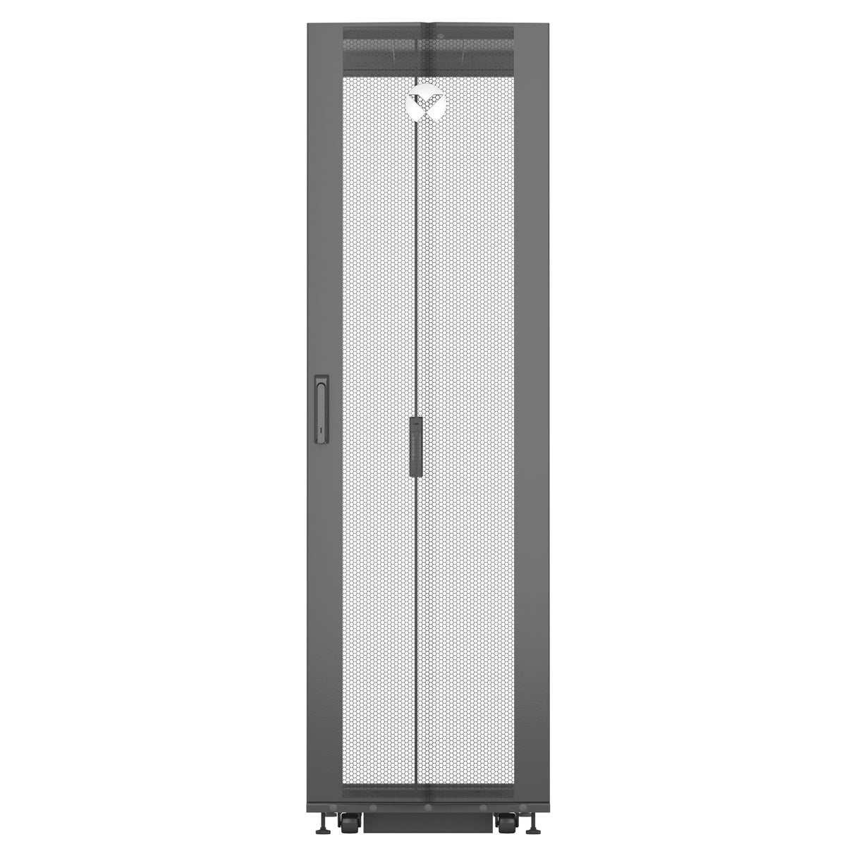 Vertiv VR3300 rack cabinet 42U Freestanding rack Black, Transparent