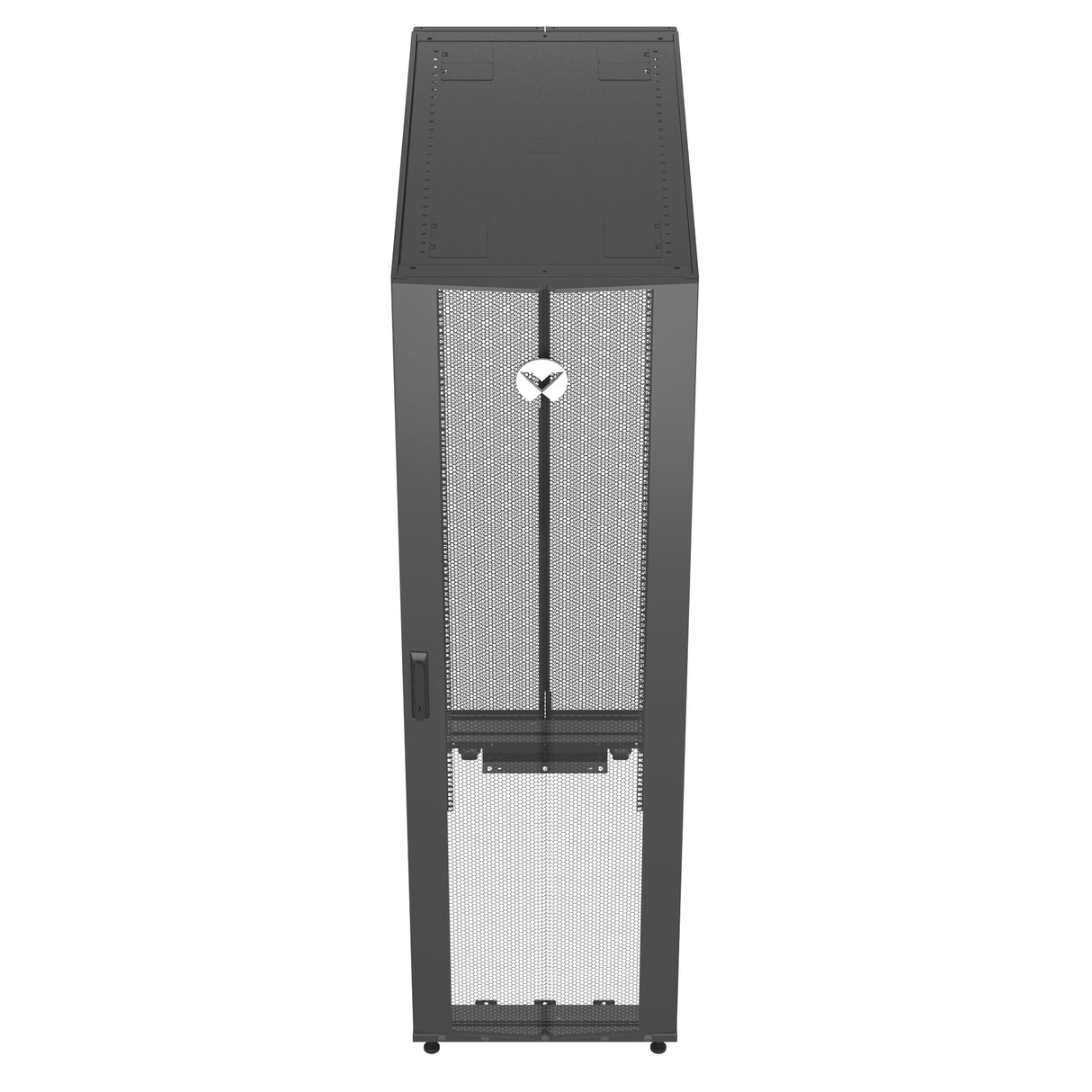 Vertiv VR3300 rack cabinet 42U Freestanding rack Black, Transparent