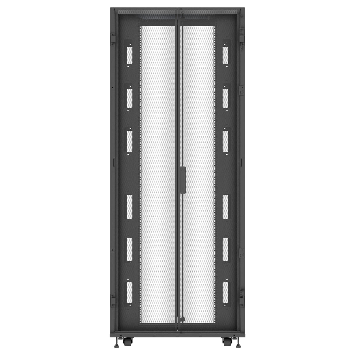 Vertiv VR3350 rack cabinet 42U Freestanding rack Black, Transparent