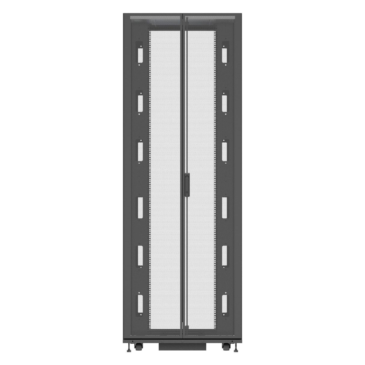 Vertiv VR3357 rack cabinet 48U Freestanding rack Black, Transparent