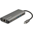 StarTech.com USB C Multiport Adapter - USB-C Travel Dock to 4K HDMI, 3x USB 3.0 Hub, SD/SDHC, GbE, 100W PD 3.0 Pass-Through - Portable USB-C Mini Docking Station USB Type-C/Thunderbolt 3