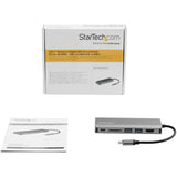 StarTech.com USB C Multiport Adapter - USB-C Travel Dock to 4K HDMI, 3x USB 3.0 Hub, SD/SDHC, GbE, 100W PD 3.0 Pass-Through - Portable USB-C Mini Docking Station USB Type-C/Thunderbolt 3