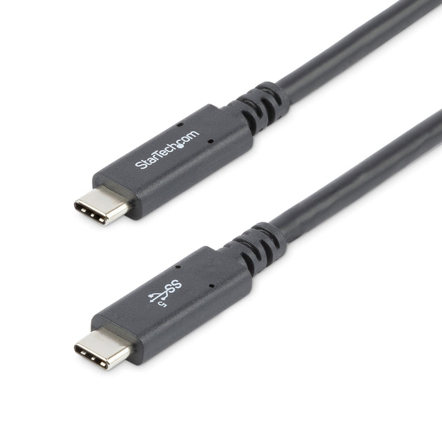 StarTech.com 6ft (1.8m) USB-C Cable, USB 5Gbps, 100W (5A) Power Delivery, Certified Works with Chromebook, 4K 60Hz DP Alt Mode, USB-IF Certified - Thunderbolt Compatible