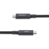 StarTech.com 6ft (1.8m) USB-C Cable, USB 5Gbps, 100W (5A) Power Delivery, Certified Works with Chromebook, 4K 60Hz DP Alt Mode, USB-IF Certified - Thunderbolt Compatible