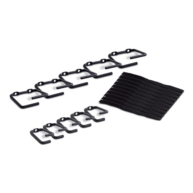 APC NetShelter Cable Management, Rings, Set of 5 small and 5 large, Black