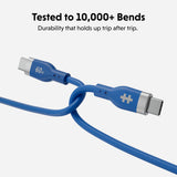 Targus HyperJuice Flex USB cable USB 2.0 1.5 m USB C 0.48 Gbit/s 60 W Blue