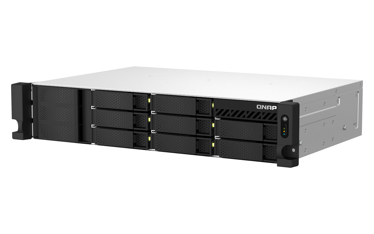 QNAP TS-873AeU-RP NAS Rack (2U) Ryzen Embedded V1500B 4 GB DDR4 0 TB QuTS hero Black