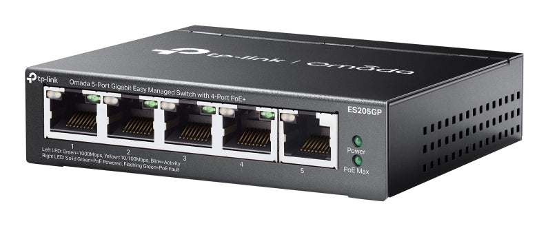 TP-Link Omada 5-Port Gigabit Easy Managed Switch with 4-Port PoE+