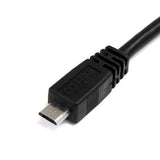 StarTech.com 1 ft USB Y Cable for External Hard Drive - Dual USB A to Micro B