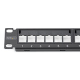 StarTech.com 24 Port 1U Blank Keystone Patch Panel, Rackmount Cat6 Patch Panel for RJ45 UTP Ethernet Network Jacks