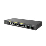 EnGenius Switch 8-port GbE PoE.af/at(+) 55W, 2xSFP Desktop wall-mountable