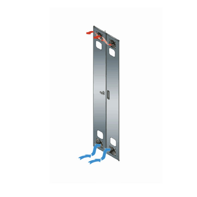 Middle Atlantic KO Series Rear Door Fan Kit, 190 CFM, 2 Fans & 2 Guards for Split Rear Doors