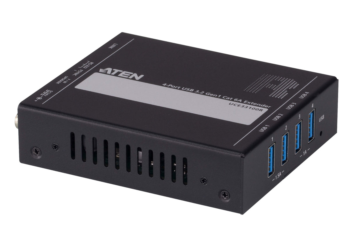 ATEN UCE33100 network extender Network transmitter & receiver Black