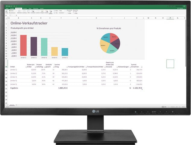LG 24CK550W-3A computer monitor 60.5 cm (23.8") 1920 x 1080 pixels Full HD LED Black