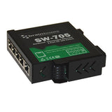 Brainboxes SW-705 network switch Unmanaged Fast Ethernet (10/100) DIN rail Black, Green