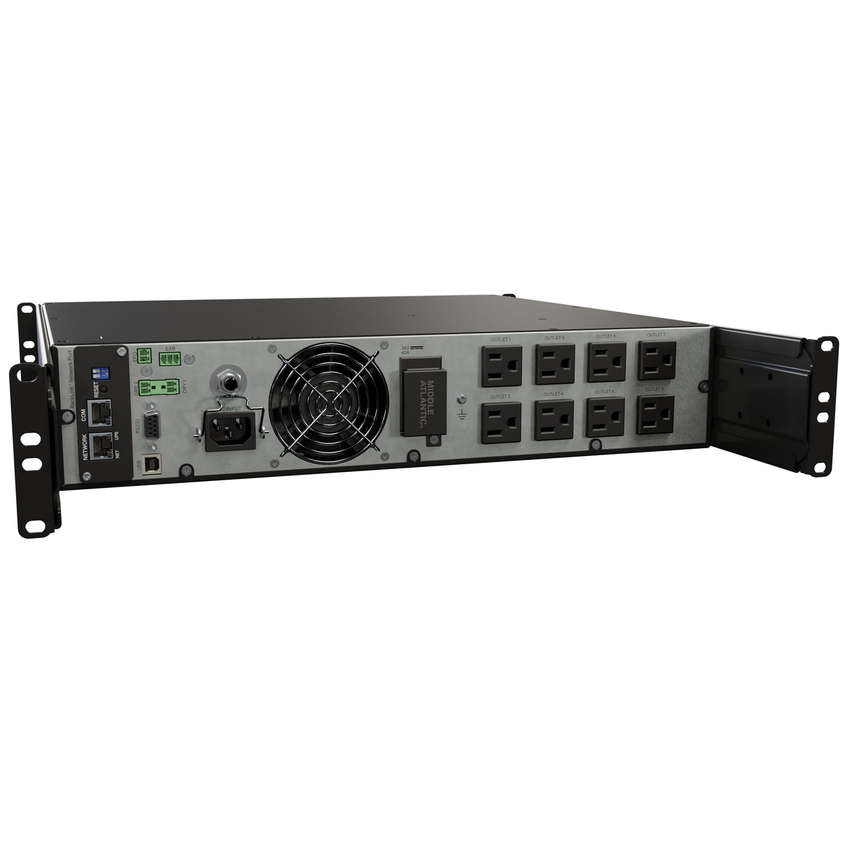 Middle Atlantic NEXSYSTM 1500VA, 15 Amp UPS Backup Power System with RackLinkTM, Individual Outlet Control