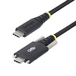 StarTech.com 6ft (2m) USB-C Charging Cable, Durable and Ultra-Flexible, Side Screw Locking, 240W (5A) PD EPR, USB 2.0 Laptop Charger Cable, USB-IF Certified, Rugged USB-C Charging Cord