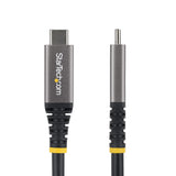 StarTech.com 10ft (3m) USB4 Cable, 20Gbps, USB-IF Certified USB-C Cable, 60W PD, 4K 120Hz DP 2.1, TPE Jacket, Black USB-C Cord