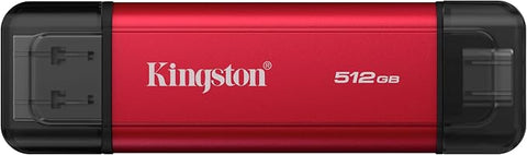 Kingston Technology 512GB Dual USB-A/C Portable SSD, Up to 1050MB/s USB 3.2 Gen 2