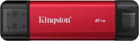 Kingston Technology 2TB Dual USB-A/C Portable SSD, Up to 1050MB/s USB 3.2 Gen 2