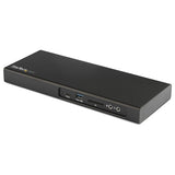 StarTech.com Thunderbolt 3 Dock - Dual Monitor 4K 60Hz TB3 Laptop Docking Station with DisplayPort - PCIe M.2 NVMe SSD Enclosure - 85W Power Delivery - SD 4.0, 10Gbps USB-C, 2 USB-A Hub - TAA
