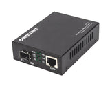 Intellinet 10GBase-T to 10GBase-R Media Converter, 1 x 10 GB SFP+ Slot, 1 x 10GB RJ45 Port